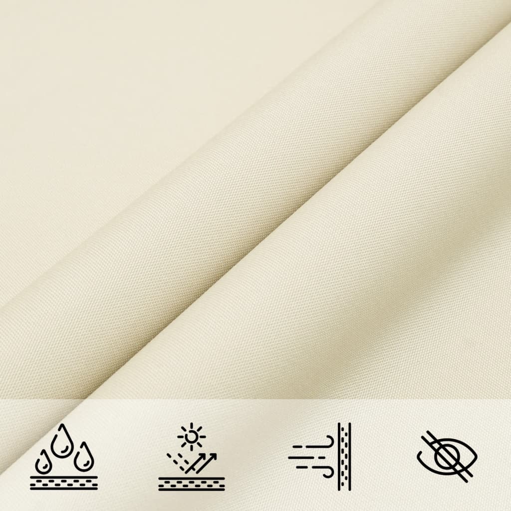 Parasole a Vela Oxford Rettangolare 3,5x5 m Crema | homemem39