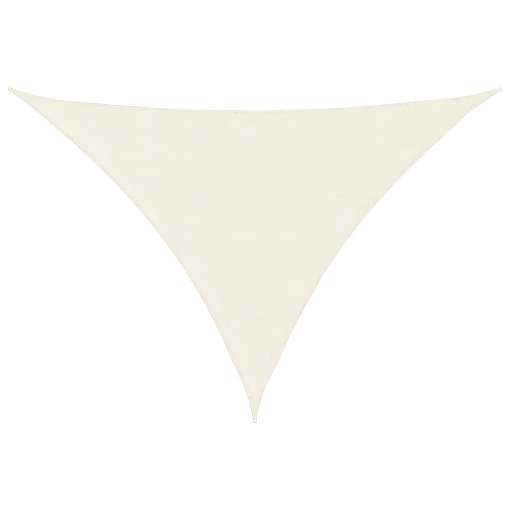 Parasole a Vela Oxford Triangolare 2,5x2,5x3,5 m Crema
