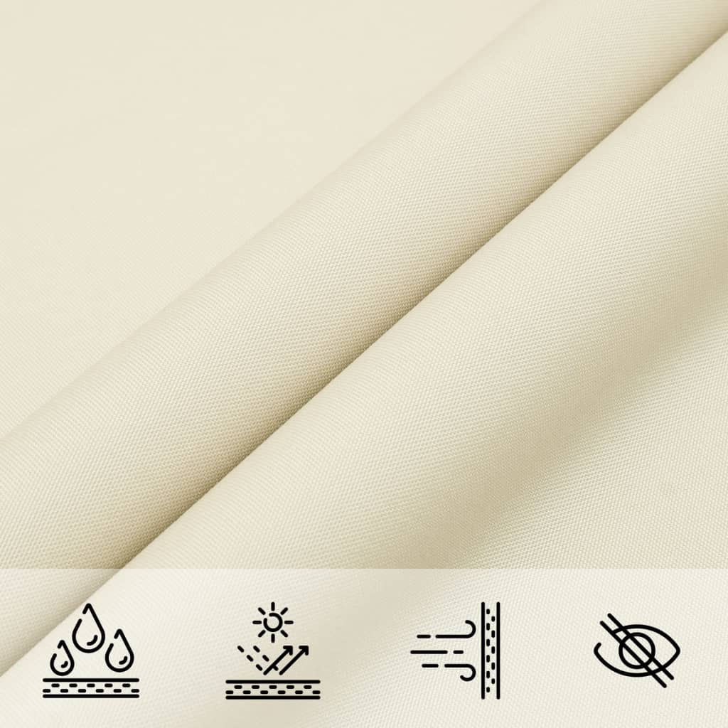 Parasole a Vela Oxford Triangolare 3x4x5 m Crema | homemem39