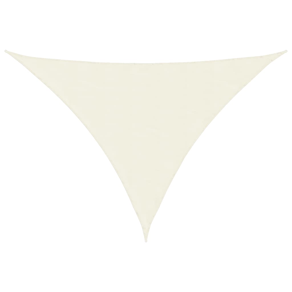 Parasole a Vela Oxford Triangolare 3,5x3,5x4,9 m Crema