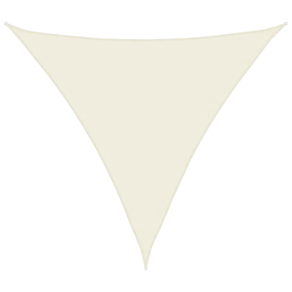 Oxford Triangular Parasol Sail 4x4x4 m Cream