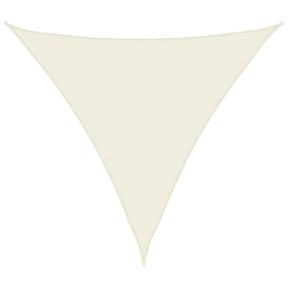 Oxford Triangular Parasol Sail 4x4x4 m Cream