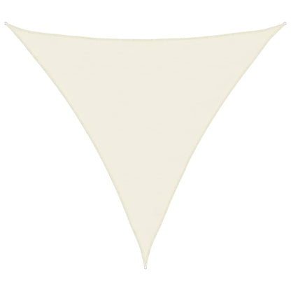 Parasole a Vela Oxford Triangolare 4,5x4,5x4,5 m Crema