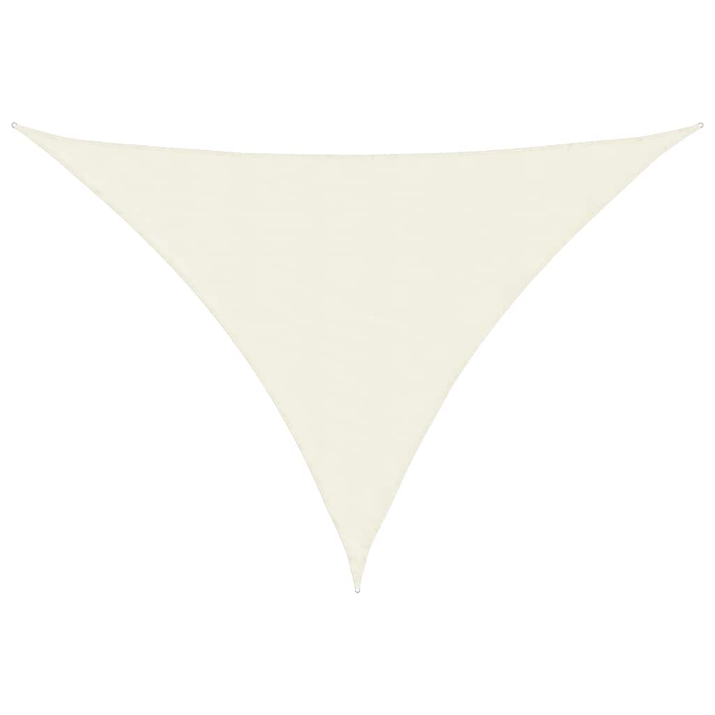 Parasole a Vela Oxford Triangolare 4x5x5 m Crema