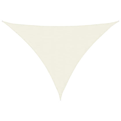 Parasole a Vela in Tessuto Oxford Triangolare 5x7x7m Crema