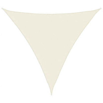 Parasole a Vela in Tessuto Oxford Triangolare 6x6x6m Crema | homemem39