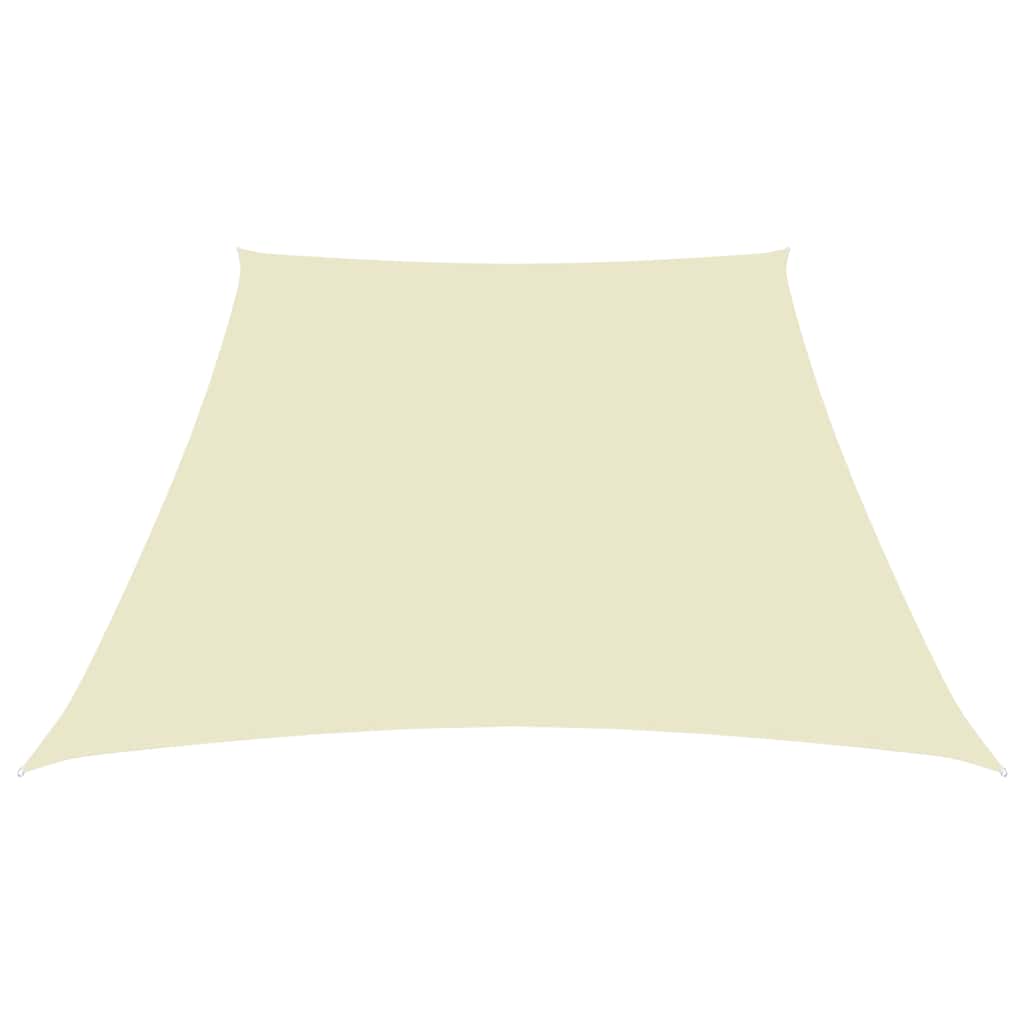 Parasole a Vela in Tela Oxford a Trapezio 2/4x3 m Crema