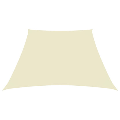 Parasole a Vela in Tela Oxford a Trapezio 2/4x3 m Crema - homemem39
