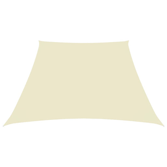 Parasole a Vela in Tela Oxford a Trapezio 2/4x3 m Crema - homemem39