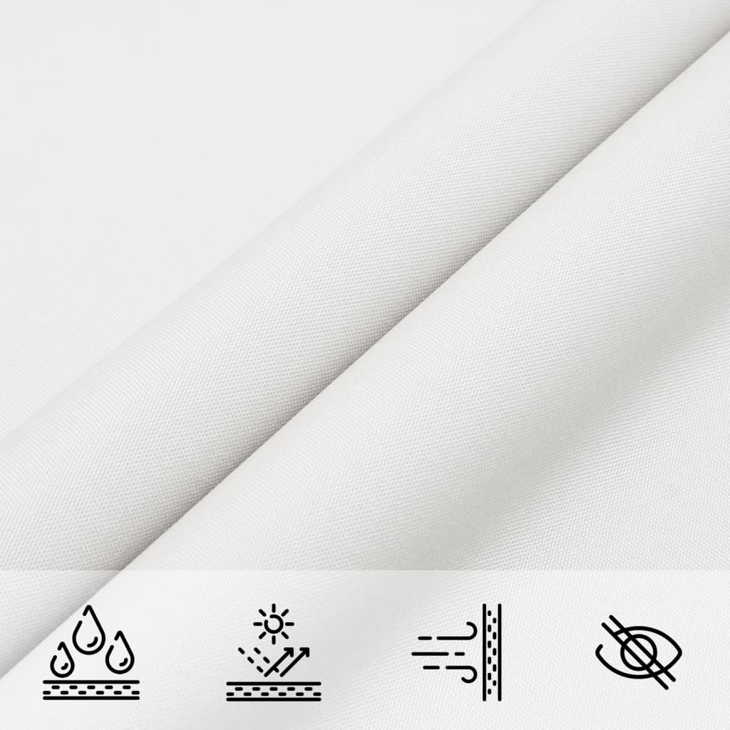 Sunshade Sail in Square Oxford Fabric 3.6x3.6 m White