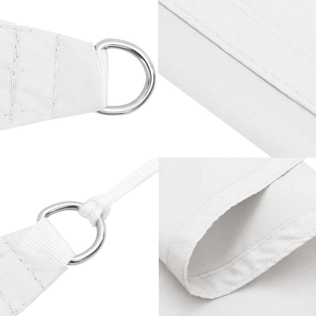 Parasole a Vela in Tela Oxford Quadrata 6x6 m Bianco | homemem39