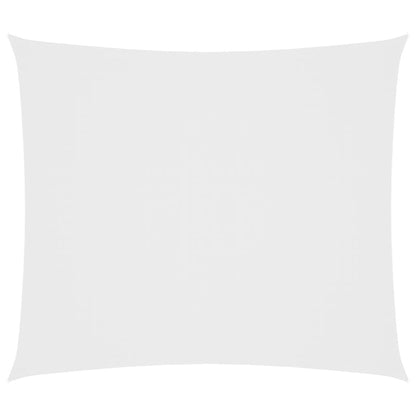 Parasole a Vela in Tessuto Oxford Rettangolare 2x2,5m Bianco - homemem39