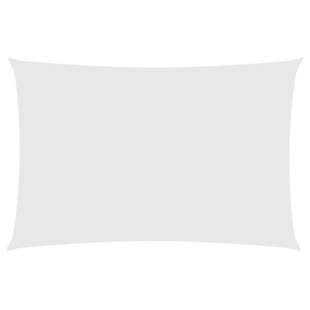 Parasole a Vela in Tessuto Oxford Rettangolare 2x4m Bianco