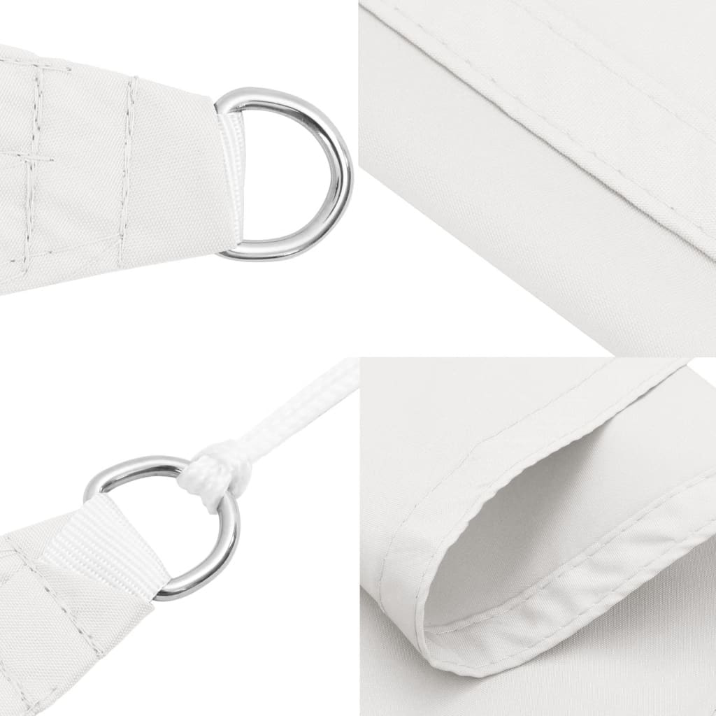 Sunshade Sail in Rectangular Oxford Fabric 2x4m White