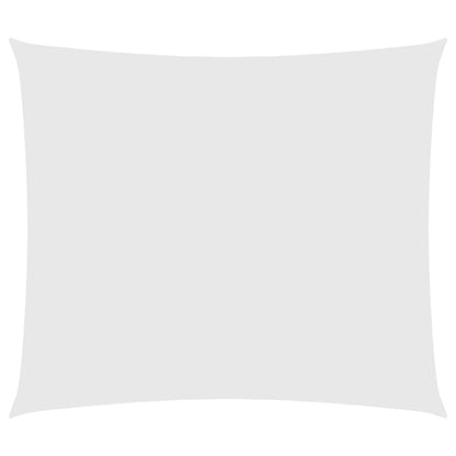 Parasole a Vela in Tessuto Oxford Rettangolare 2,5x3 m Bianco - homemem39