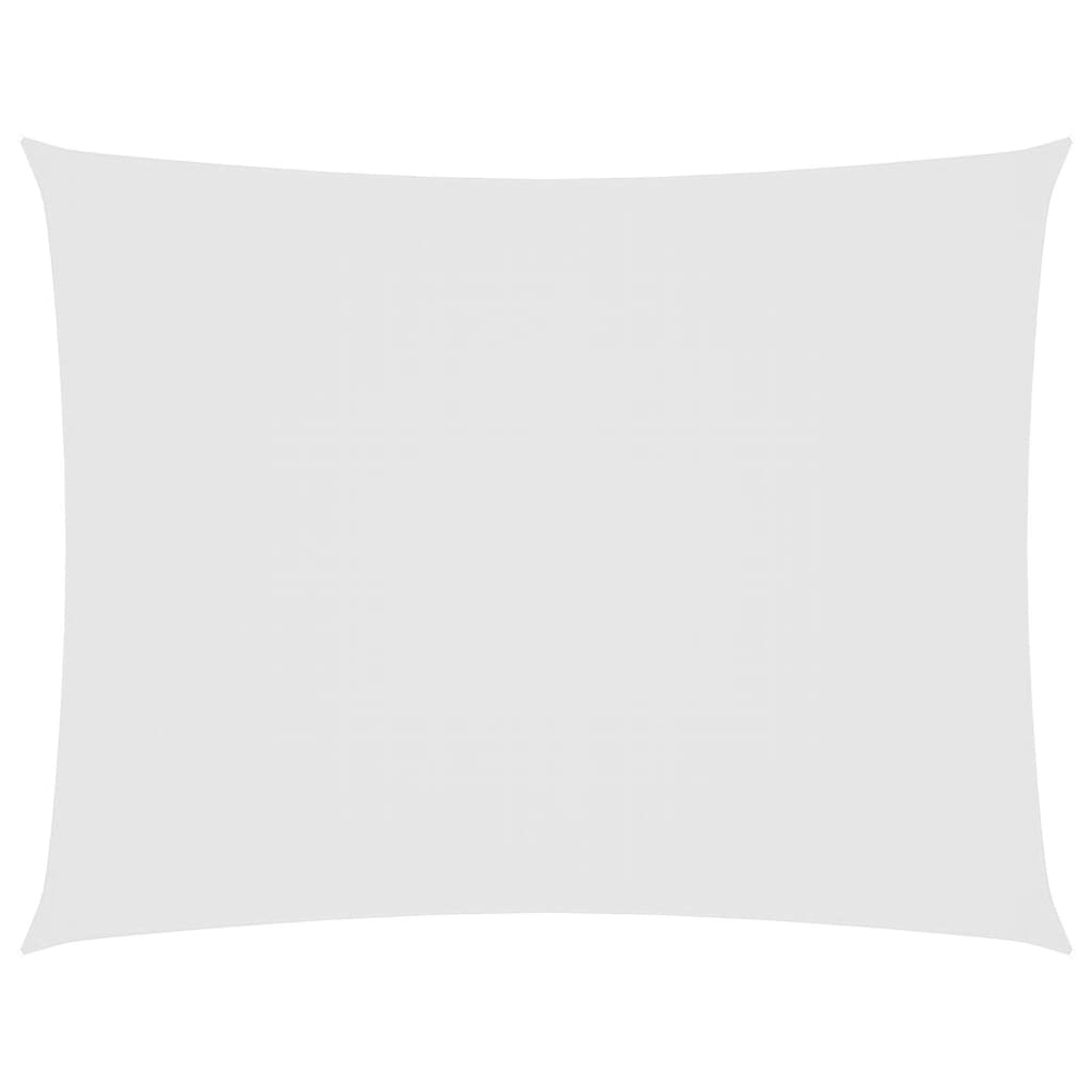 Parasole a Vela Oxford Rettangolare 5x6 m Bianco - homemem39