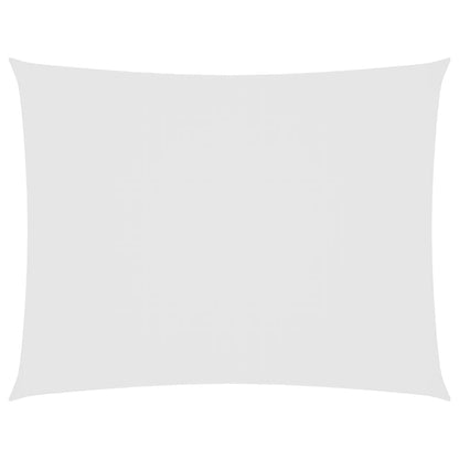 Parasole a Vela Oxford Rettangolare 5x6 m Bianco - homemem39