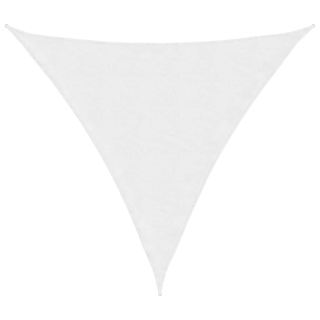 Parasole a Vela Oxford Triangolare 3x3x3 m Bianco