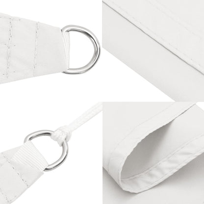 Parasole a Vela Oxford Triangolare 3x3x3 m Bianco