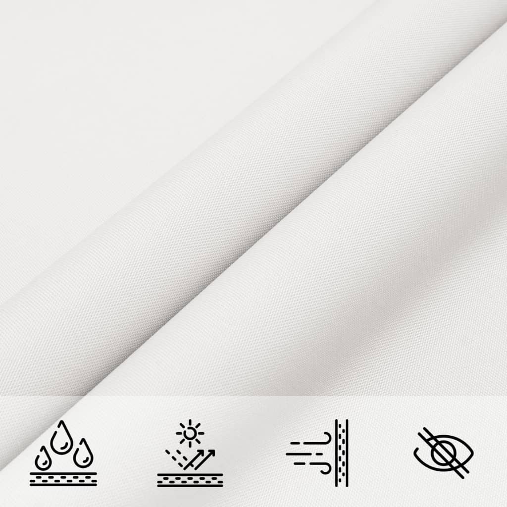Parasole a Vela Oxford Triangolare 3x3x3 m Bianco | homemem39