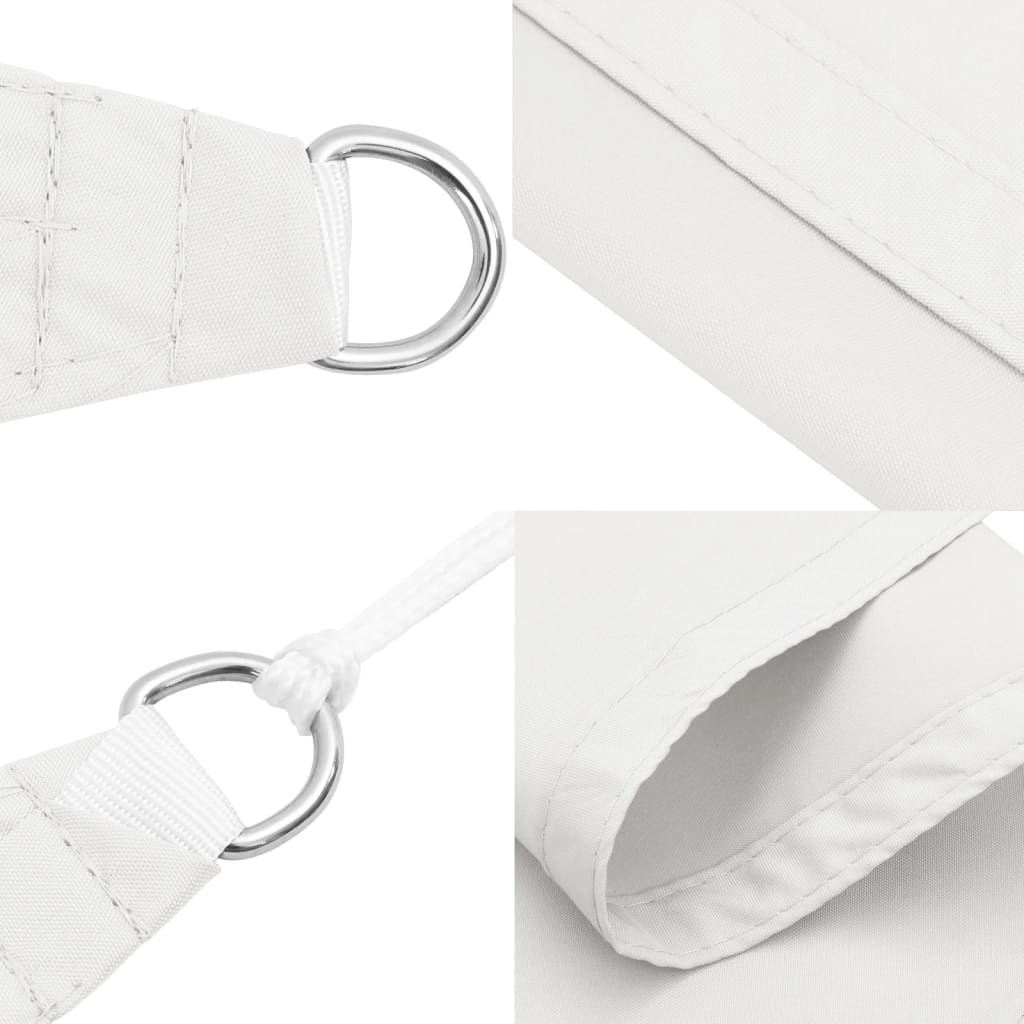 Parasole a Vela Oxford Triangolare 3x3x4,24 m Bianco | homemem39
