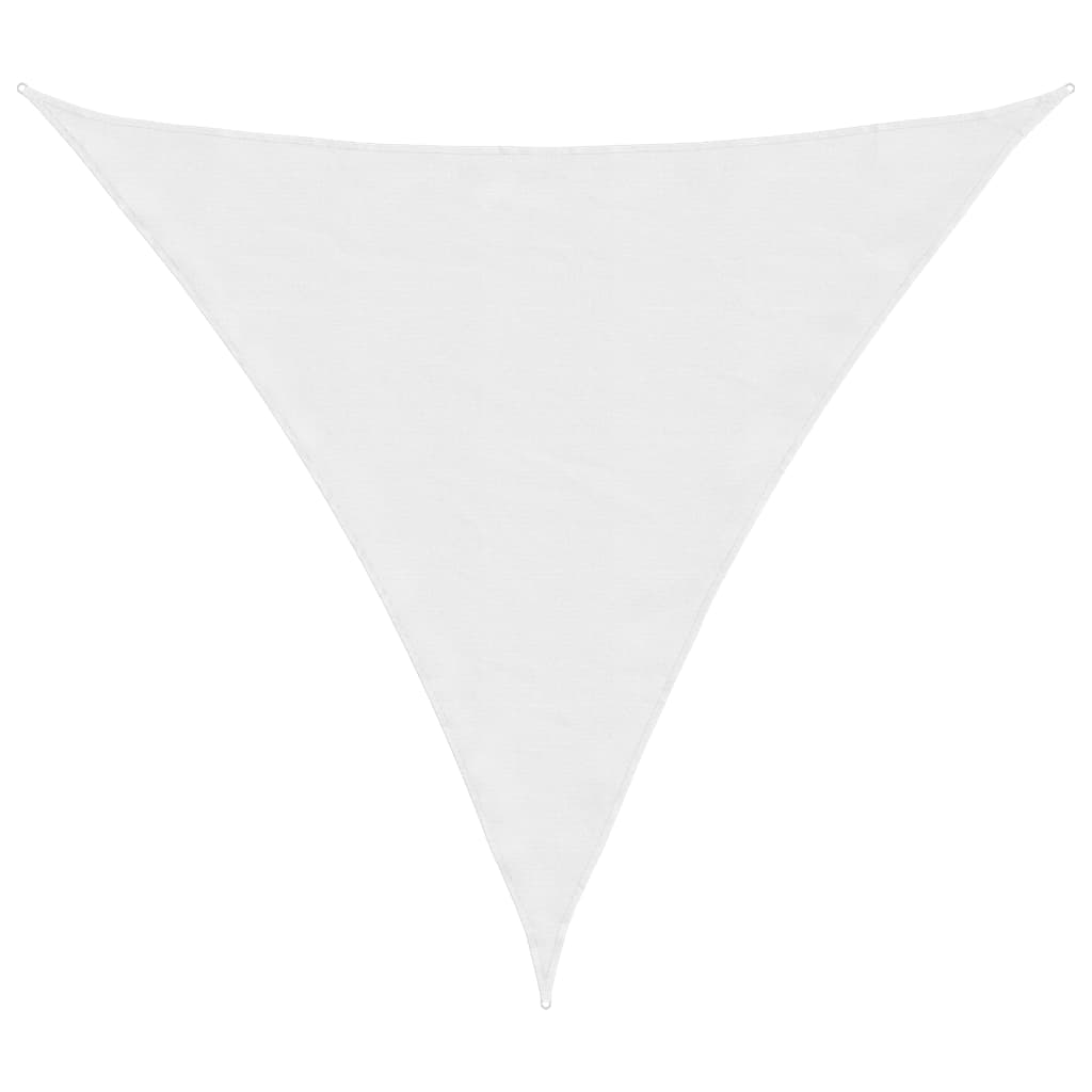 Parasole a Vela Oxford Triangolare 4x4x4 m Bianco