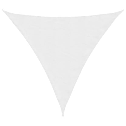 Parasole a Vela Oxford Triangolare 4x4x4 m Bianco