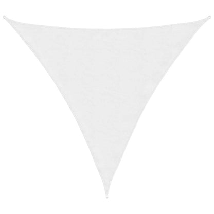 Parasole a Vela Oxford Triangolare 4x4x4 m Bianco