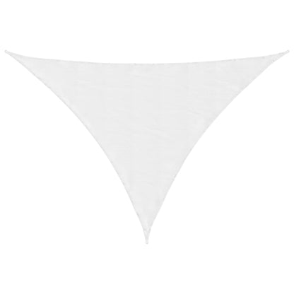 Parasole a Vela in Tessuto Oxford Triangolare 4x4x5,8m Bianco - homemem39