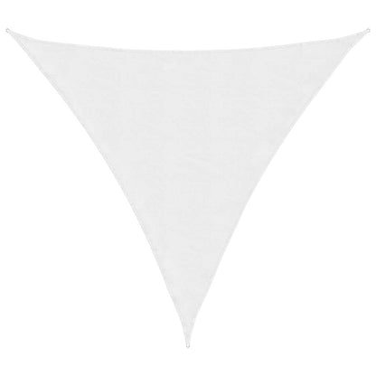 Parasole a Vela Oxford Triangolare 4,5x4,5x4,5 m Bianco