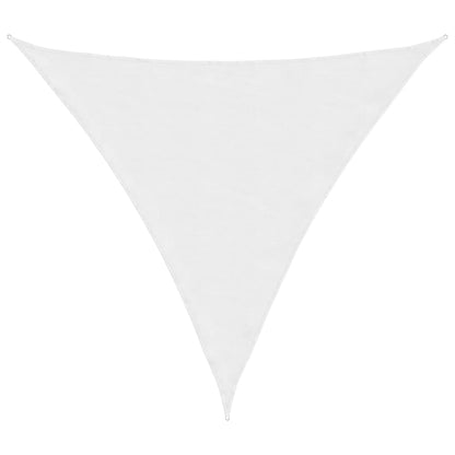 Parasole a Vela Oxford Triangolare 4,5x4,5x4,5 m Bianco - homemem39