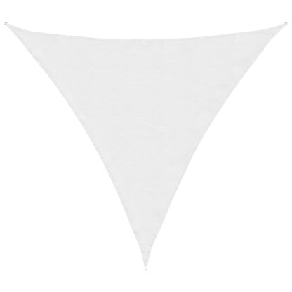 Parasole a Vela Oxford Triangolare 5x5x5 m Bianco