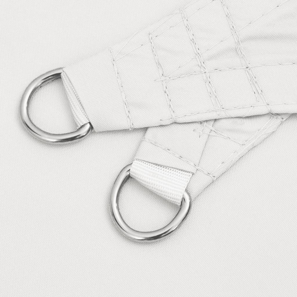 Parasole a Vela Oxford Triangolare 5x5x5 m Bianco | homemem39