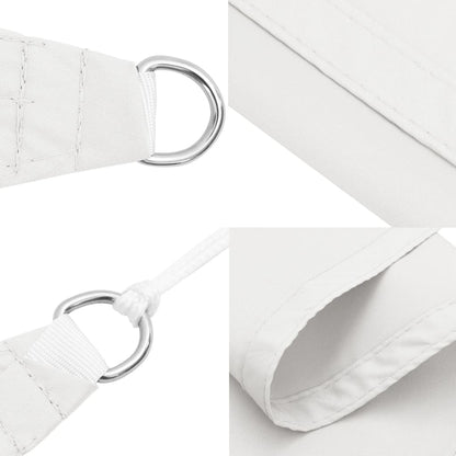 Parasole a Vela Oxford Triangolare 5x5x5 m Bianco | homemem39
