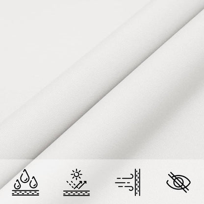 Parasole a Vela Oxford Triangolare 5x5x5 m Bianco | homemem39