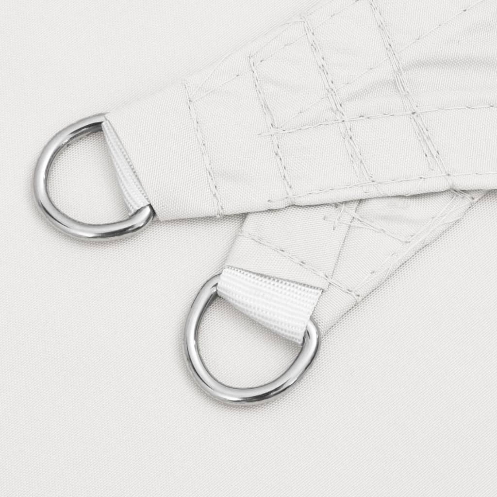 Parasole a Vela Oxford Triangolare 5x7x7 m Bianco