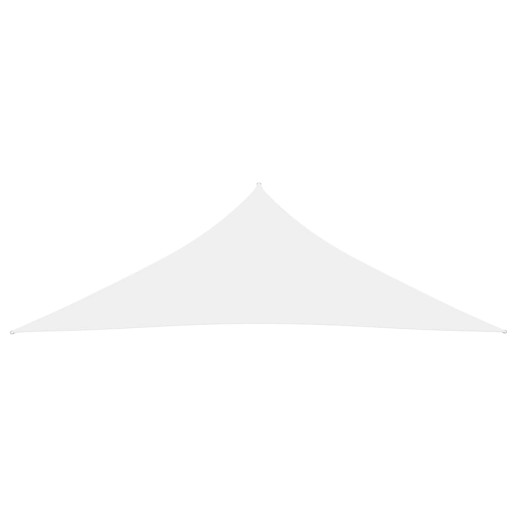 Parasole a Vela Oxford Triangolare 5x5x6 m Bianco
