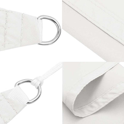 Parasole a Vela Oxford Triangolare 5x5x6 m Bianco