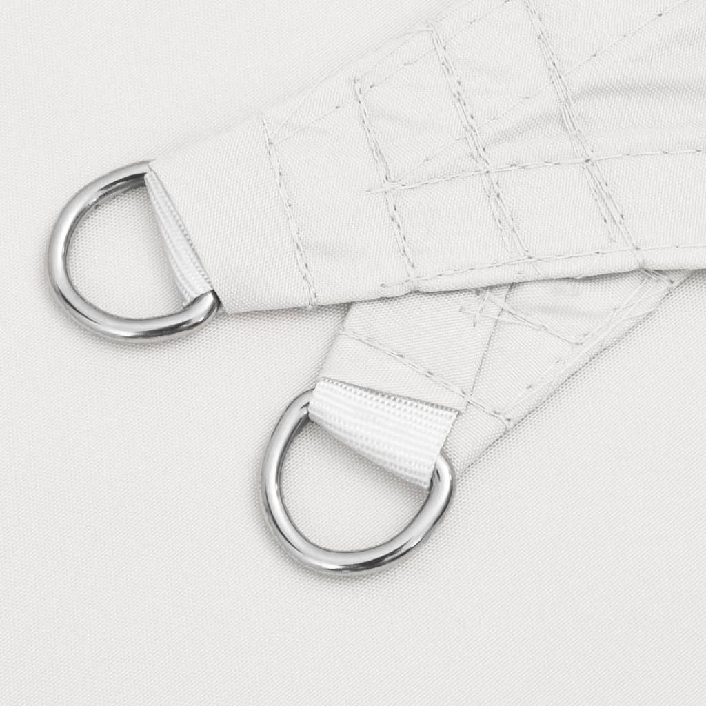 Parasole a Vela Oxford Triangolare 4x5x6,4 m Bianco | homemem39