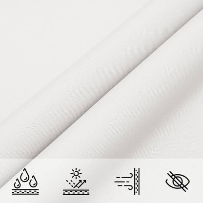 Parasole a Vela Oxford Triangolare 4x5x6,4 m Bianco | homemem39