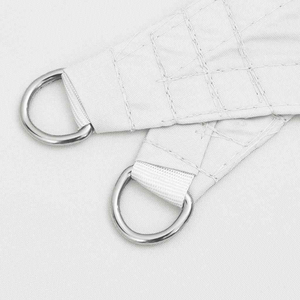 Parasole a Vela in Tessuto Oxford Triangolare 6x6x6 m Bianco | homemem39
