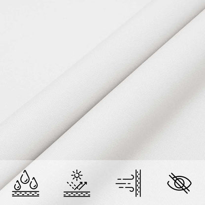 Parasole a Vela in Tessuto Oxford Triangolare 6x6x6 m Bianco | homemem39
