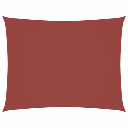Parasole a Vela Tessuto Oxford Rettangolare 2x3,5m Terracotta