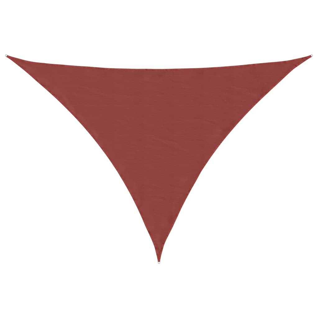 Parasole a Vela Oxford Triangolare 3x4x4 m Terracotta | homemem39