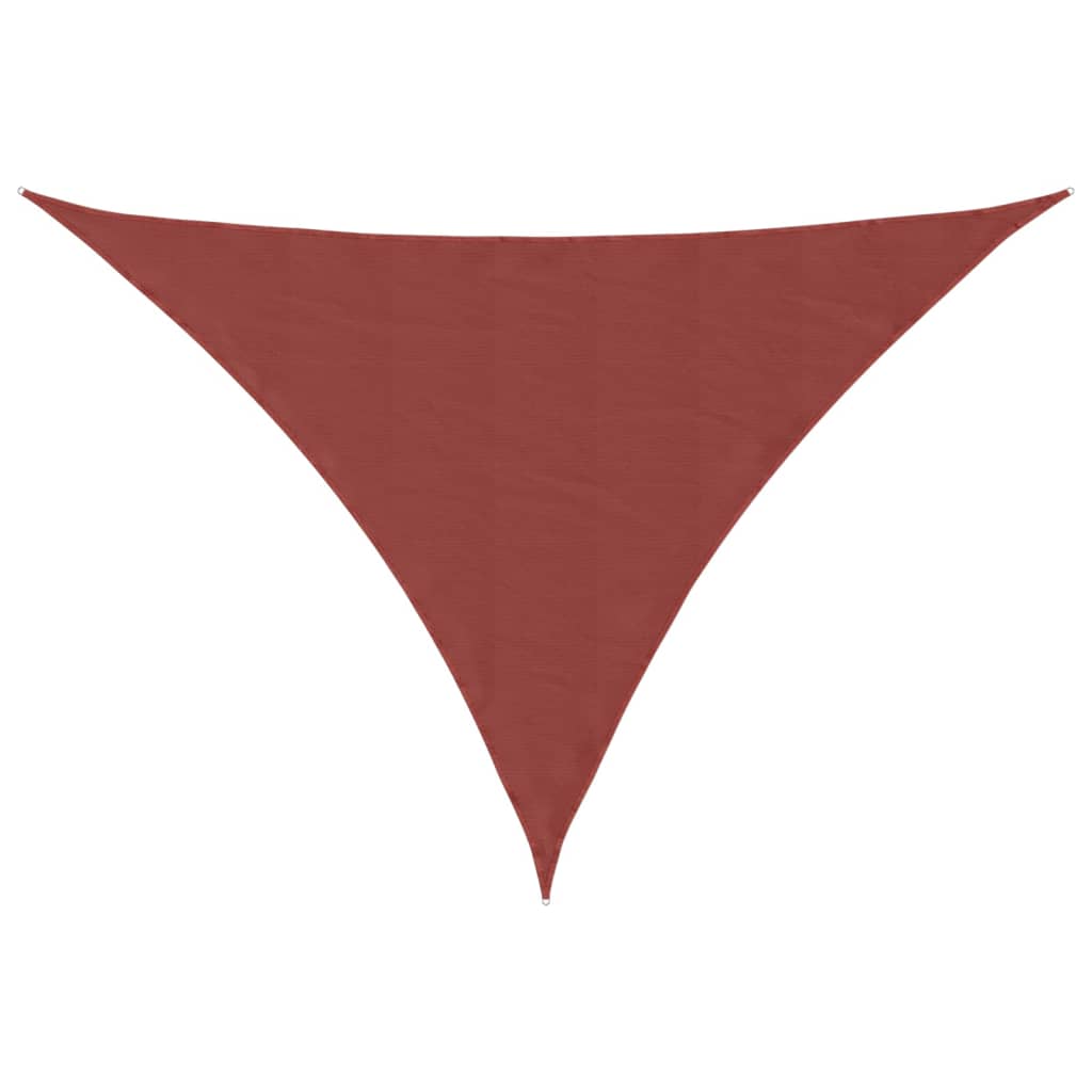 Parasole a Vela Tessuto Oxford Triangolare 4x5x5 m Terracotta | homemem39