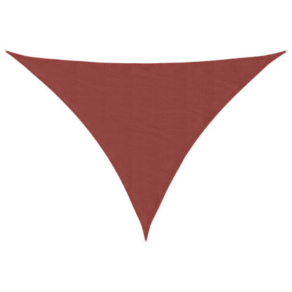 Parasole a Vela Tessuto Oxford Triangolare 4x5x5 m Terracotta