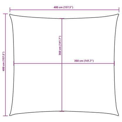 Vela Parasole in Tela Oxford Quadrata 4x4 m Talpa