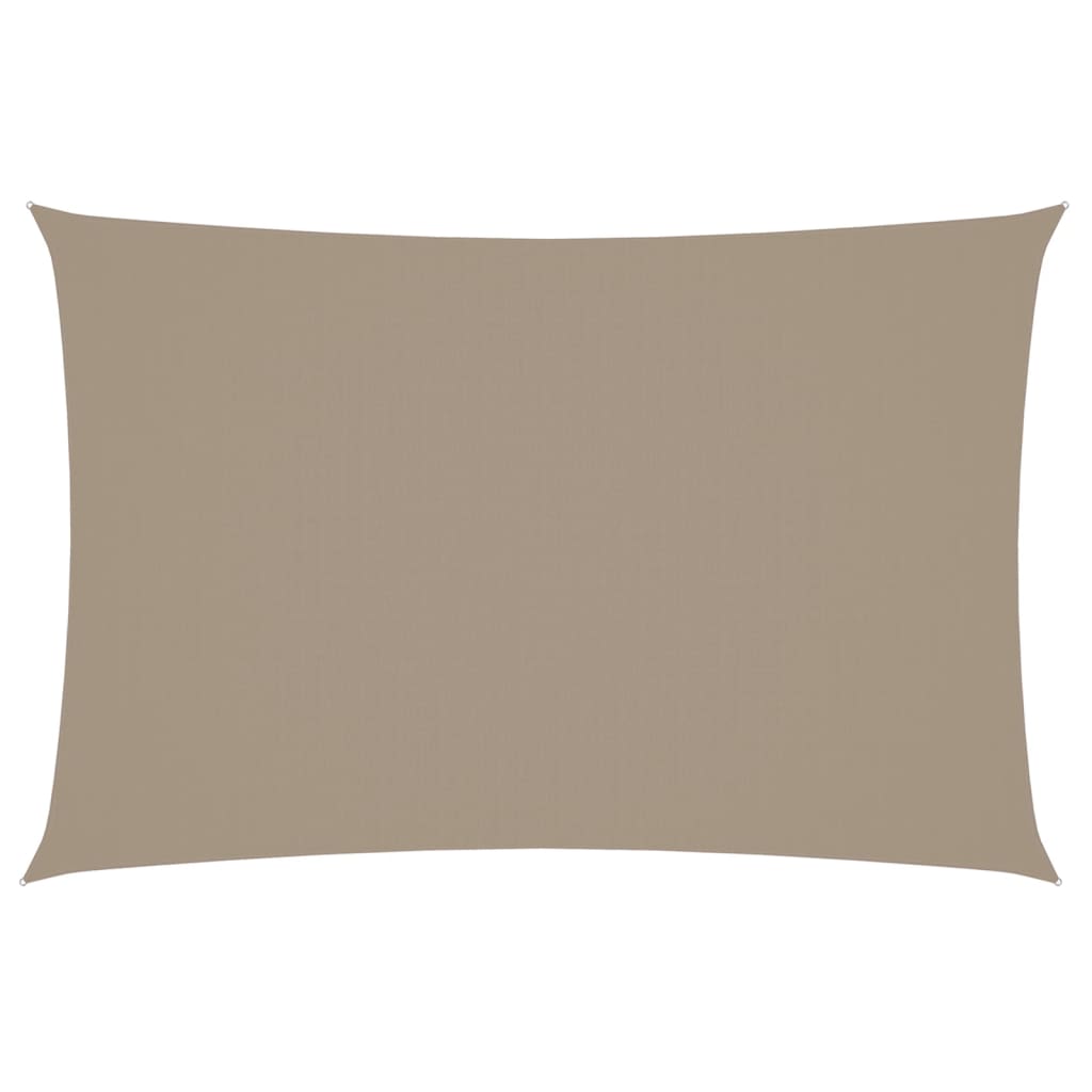 Rectangular Oxford Sunshade 2x4 m Taupe