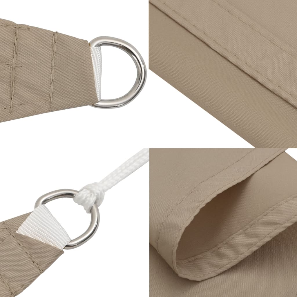 Oxford Rectangular Parasol Sail 2.5x3 m Taupe