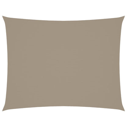 Parasole a Vela Tessuto Oxford Rettangolare 4x5m Grigio Talpa | homemem39